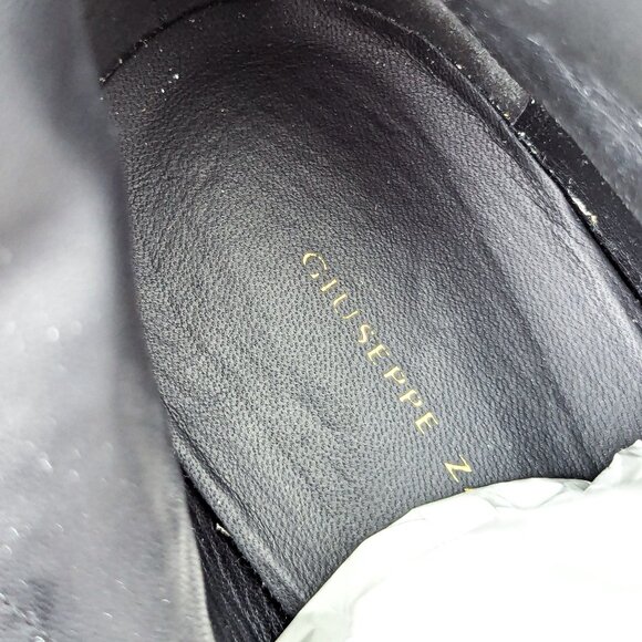 Giuseppe Zanotti Women Pink Salmon Croc Lace Leather Combat Boots 10.5US EUR 41 - Picture 6 of 8